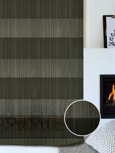 Gardine Illusion Baumwollmischung grau-schwarz (Farbe 30) - Bild 1 von 1