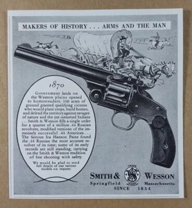 Smith & Wesson S&W .44 Russian Revolver History 1939 vintage print Ad - Picture 1 of 1