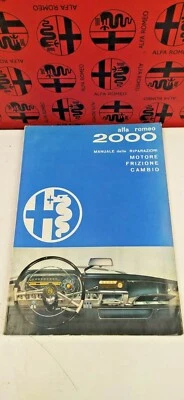 ALFA ROMEO MANUALE RIPARAZIONI MOTORE FRIZIONE CAMBIO 2000 SERIE 102 USATO 1961 - Immagine 1 di 4