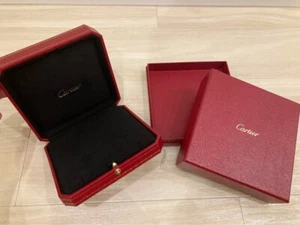 Authentic Cartier RED Necklace Case with Red Box Pendant Empty case - Picture 1 of 1