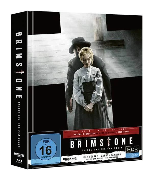 BRIMSTONE *2016 / 3 Disc Inc CD /Mediabook / Guy Pearce* NEW RB (4K UHD) Blu Ray - Image 1 of 1
