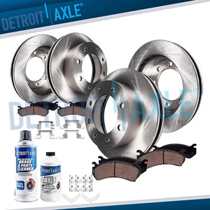 4WD Front Rear Rotors Ceramic Brake Pads for 99-04 Ford Excursion F-250 F-350 SD - Picture 1 of 7