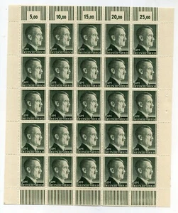 Stamp Germany Mi 799- Sc 524 Sheet 1941 WWII Fascism War Era Hitler German MNH - Picture 1 of 2