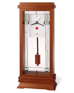 Frank Lloyd Wright Willits Mantel Clock by Bulova B1839 NIB - Picture 1 of 1