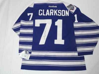 DAVID CLARKSON SIGNED 2014 TORONTO MAPLE LEAFS  WINTER CLASSIC JERSEY LICENSED - Image 1 of 2