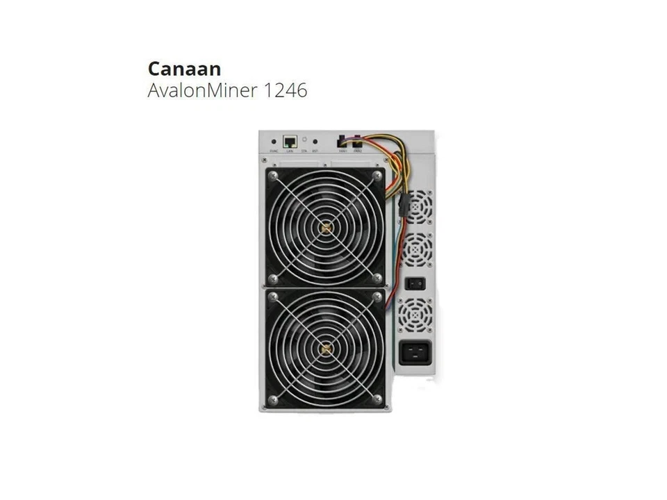 Máquina de minería Avalon Miner 1246 83TH/s Bitcoin Miner Asic Miner Crypto SHA-256 Foto 1 de 1