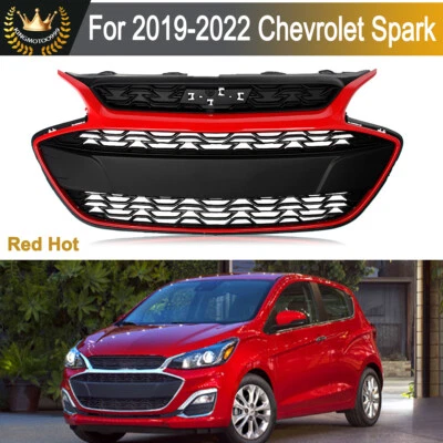 For 2019 2020 2021 2022 Chevrolet Spark Front Bumper Upper Grille Red 42687998 - Imagem 1 de 4