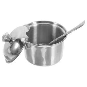 Spice Jar Stainless Steel Small Container with Lid Seasoning Bottle Sugar Bowl - Picture 1 of 12