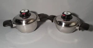 PureLife Living Essentials Cookware 1 Qt & 1 1/2 Qt Pot Sauce Pan W/Cover T304. - Picture 1 of 9