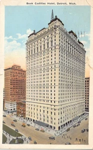 Postal MI: Libro Cadillac Hotel, Detroit, Michigan, WB publicado en 1926 - Imagen 1 de 2