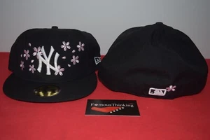 MLB New Era New York Yankees Japan Sakura Blossom VINTAGE Hat 59Fifty ULTRA RARE - Picture 1 of 11