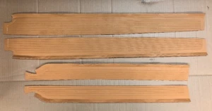 Palomino Colored Sill Plate Rubber Covers for Mercedes W108 W109 Sedan 4 Door - Picture 1 of 3