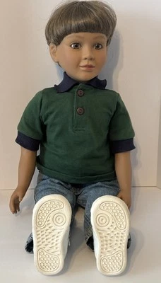 MY TWINN Boy Doll With Clothing and Shoes 23" Blonde Hair and Brown Eyes RARE - Image 1 of 4