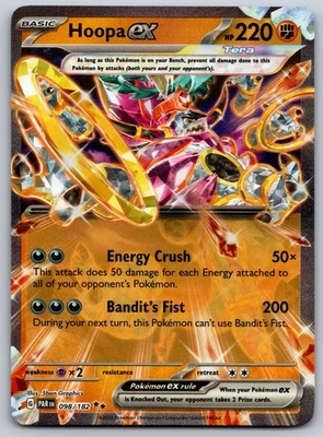 Hoopa ex 098/182 SV04: Paradox Rift NM Pokemon Card TCG - Image 1 of 2