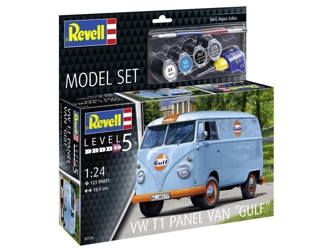 REVELL 67726 1/24 Model Set VW T1 Panel Van "Gulf" - Immagine 1 di 1