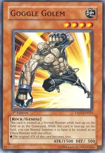 Goggle Golem Common Tactical Evolution YuGiOh Card - Picture 1 of 1