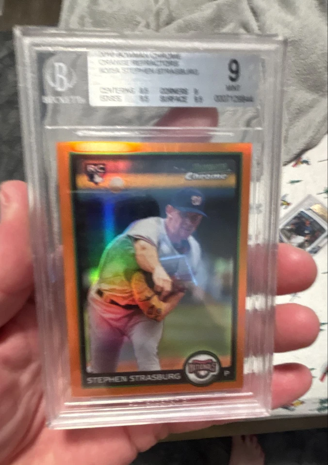 Bowman Chrome 2010 - Stephen Strasburg #205 refractor naranja/25 (RC) Foto 1 de 1