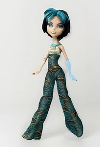 Monster High Skull Shores Cleo De Nile Doll W Blue Arm Swimsuit Pants 2012 READ - Picture 1 of 8