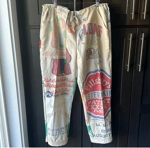 Vintage 60s/70s/80s Flower Sack Pants 1 Of 1 - Picture 1 of 7