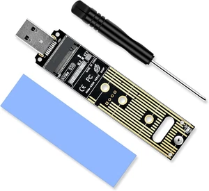 NVMe to USB 3.1 Adapter 10Gbps – M.2 PCIe SSD Converter for 2280/2260/2242 - Bild 1 von 12