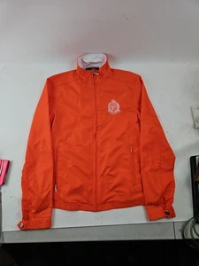 Lauren Ralph Lauren Jacket Womens Size XS Windbreaker Full Zip Crest - Orange  - Picture 1 of 9