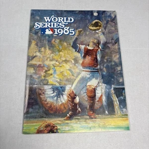 1985 WORLD SERIES PROGRAMM Kansas City Royal vs St Louis Cardinals Brett Smith - Bild 1 von 21