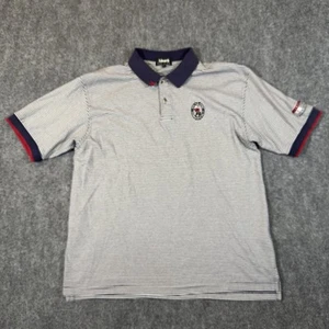 Vtg 1999 US Open Pinehurst No 2 Men XL Golf Polo Shirt USA Made Stripe USA Made - Picture 1 of 11