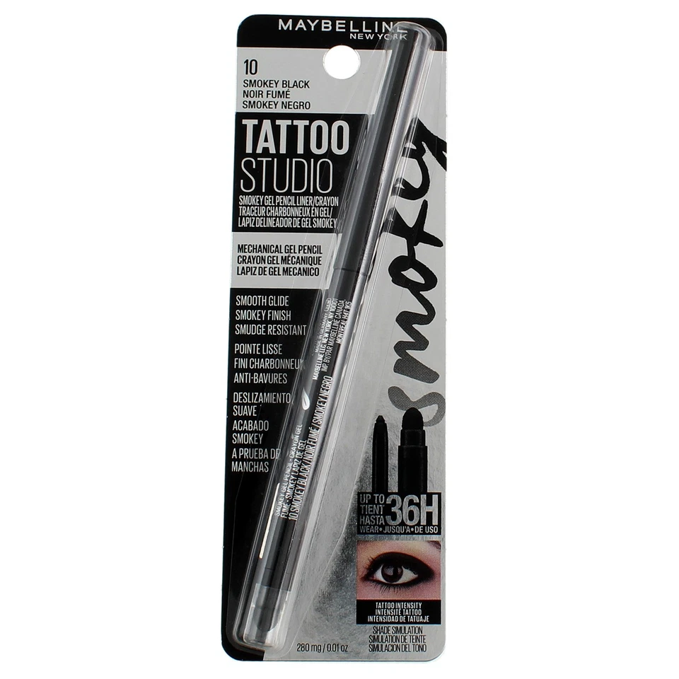Maybelline Tattoo Studio Smokey Gel Pencil Eyeliner 0.01 oz - Black
