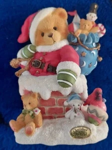 Cherished Teddies Kris 272140 1997 Up on the Rooftop Christmas Enesco - Picture 1 of 4