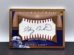 Gary Carter Auto 2005 Upper Deck Sweet Spot Classic Signature Card Expos Mets - Picture 1 of 4