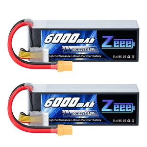 2x Zeee 6S 22,2V Lipo Akku Batterie XT90 6000mAh 50C für RC Auto Flugzeug UAV - Bild 1 von 8