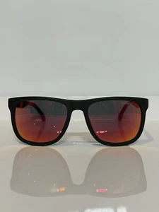 NIB Carrera 2038T/S matte Black  Acetate Red Mirror Sunglasses 54mm - Picture 1 of 6