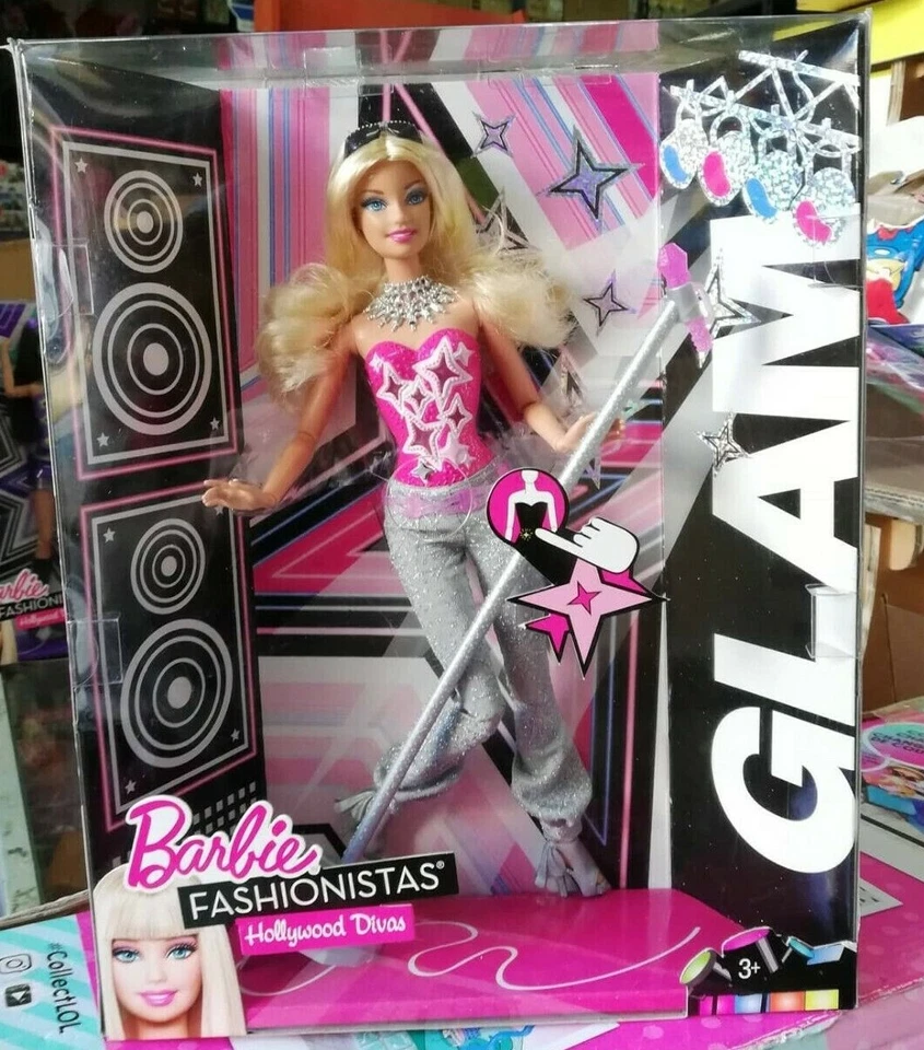 BARBIE FASHIONISTAS HOLLYWOOD DIVAS GLAM  - Immagine 1 di 1