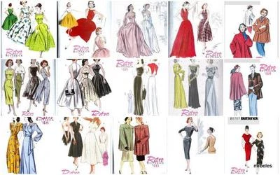 OOP Vintage Retro 1940s 1950s Butterick Sewing Pattern Rockabilly VLV Misses - Image 1 of 4