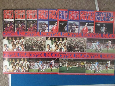 CRYSTAL PALACE Home Programmes 1976-1978 - Joblot of 18 - All Listed - Image 1 of 4