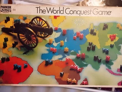 Risk World Conquest Strategy Board Game Parker Vintage 1985 Complete - Image 1 of 4