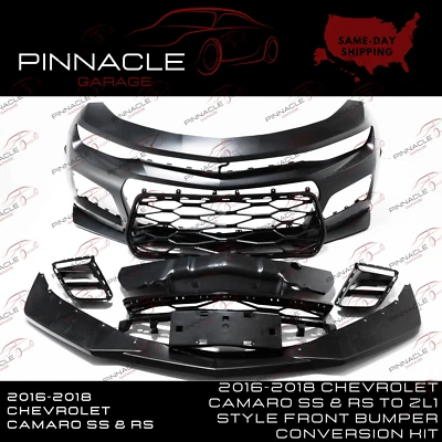 2016-2018 Chevrolet Camaro SS & RS to ZL1 Style Front Bumper Conversion Kit - Image 1 of 3