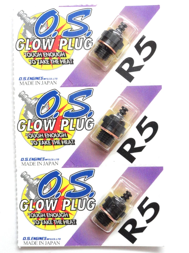 OS R5 Cold Nitro Glow Plug - 3 Pack 71605200 - Image 1 of 1