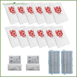 Hepa Filter Dust Bags For Miele 3d Fjm Airclean Complete C2 C3 - Picture 1 of 5