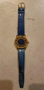 Cardini Gold Tone Wrist Watch 12 Gold Balls Genuine Leather - Picture 1 of 12