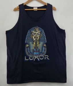 LUXOR Hotel Casino Las Vegas Vintage 1990s Tank Egypt Pyramids Shirt Adult XXL - Picture 1 of 7