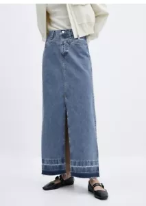 MANGO LONG DENIM SKIRT ~ NWT ~ SIZES LARGE & X LARGE~ CHOOSE YOUR SIZE ~ $89 - Picture 1 of 6