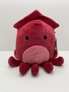 NWT Squishmallow 8” ALTMAN the Red Squid Sea Life Squad New 2023 - Picture 1 of 4