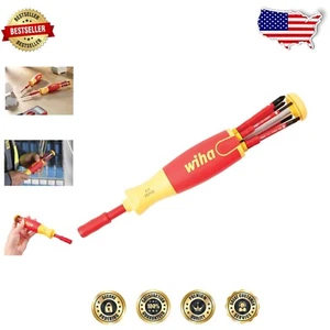 7-Piece Precision Insulated Screwdriver Set - Phillips/Slotted Blades Included - Picture 1 of 6