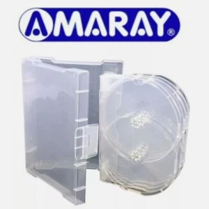 20 x 10 Way Clear Megapack DVD 32mm [10 Discs] New Empty Replacement Amaray Case - Afbeelding 1 van 4