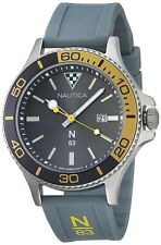 Nautica Men's NAPABS021 N83 Trendy 43mm Gray Dial Silicone Watch