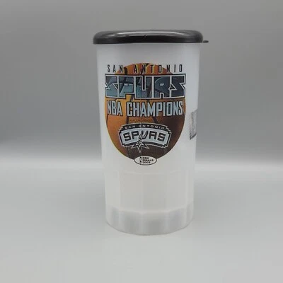 Vintage San Antonio Spurs 2003 NBA Champions Souvenir Cold Beverage Cup W/ Lid - Image 1 of 4