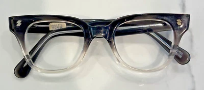 Swank Optical Japan Countdown grey Fade 44x24 thick frame eyeglasses - Image 1 of 4