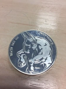 2013 Golden State Mint GSM 1oz 999 Silber Bull Bear Round Flip Coin PP like - Bild 1 von 4