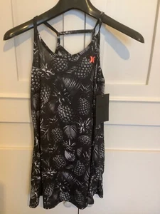 Hurley Girls Dress Size Medium Pineapple Print - Picture 1 of 3